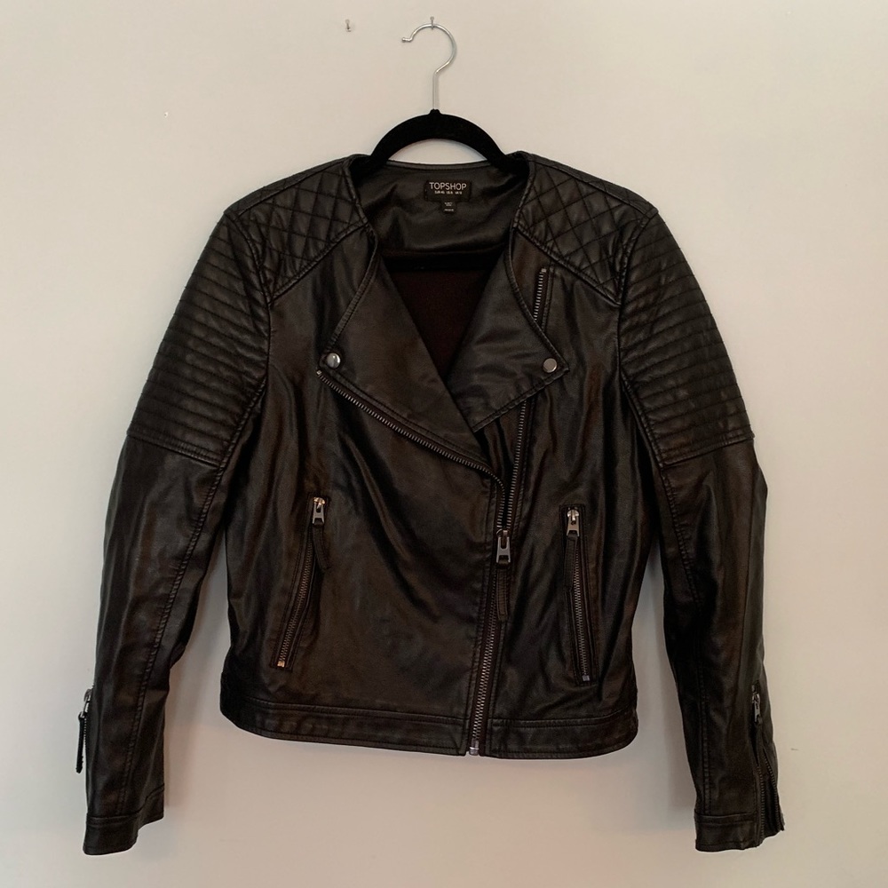 Moto leather jacket